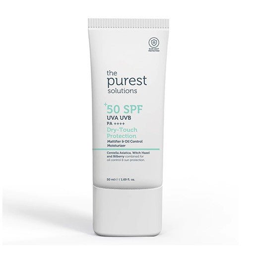 The purest Solutions SPF 50 Dry Touch Protection - 50 ml | واقي شمس للبشرة الدهنية و المختلطة من ذا بيورست