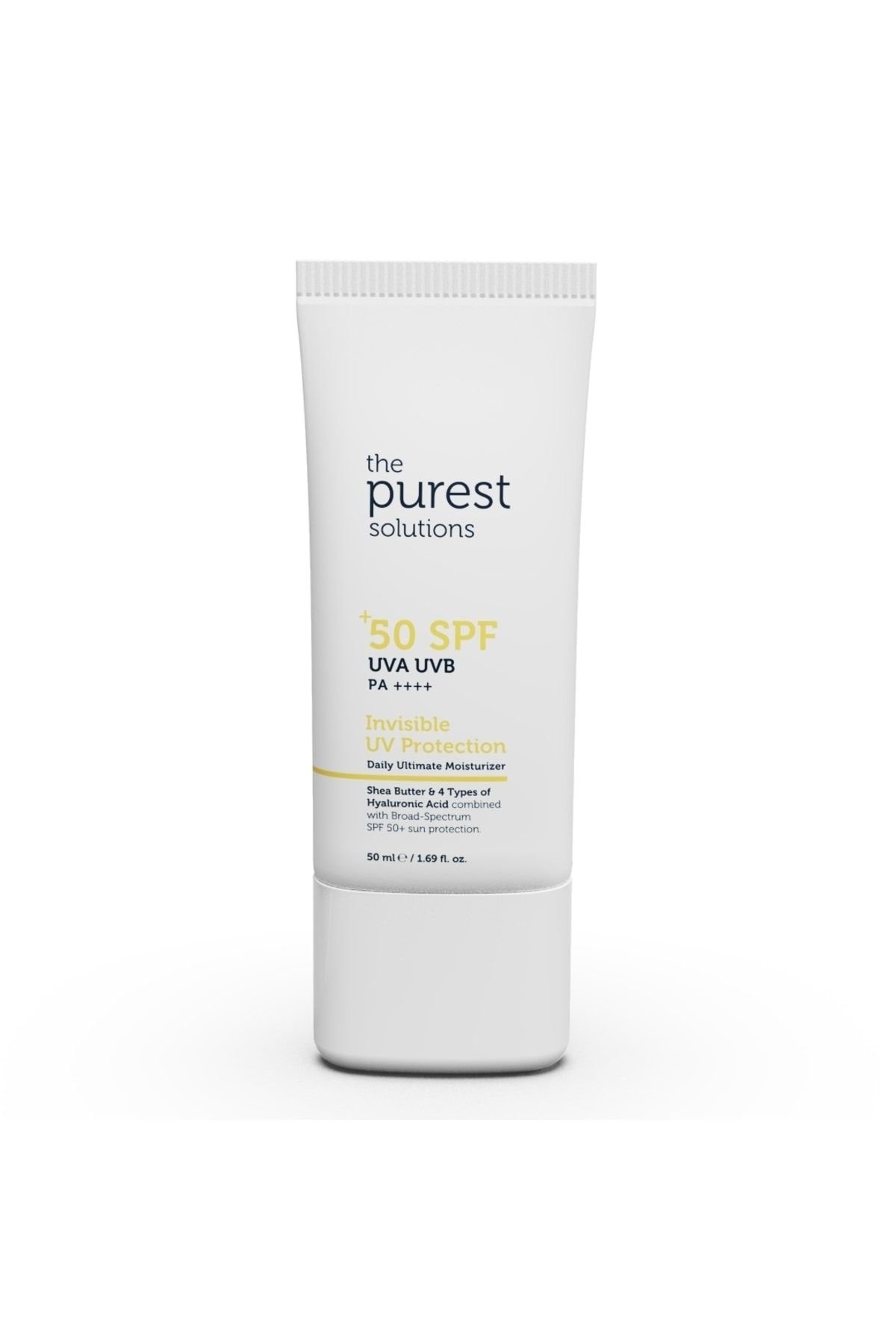 The Purest Daily Ultimate Moisturizer Solutions Invisible UV Protection Sunscreen - 50ml  |واقي شمس للبشرة الجافة