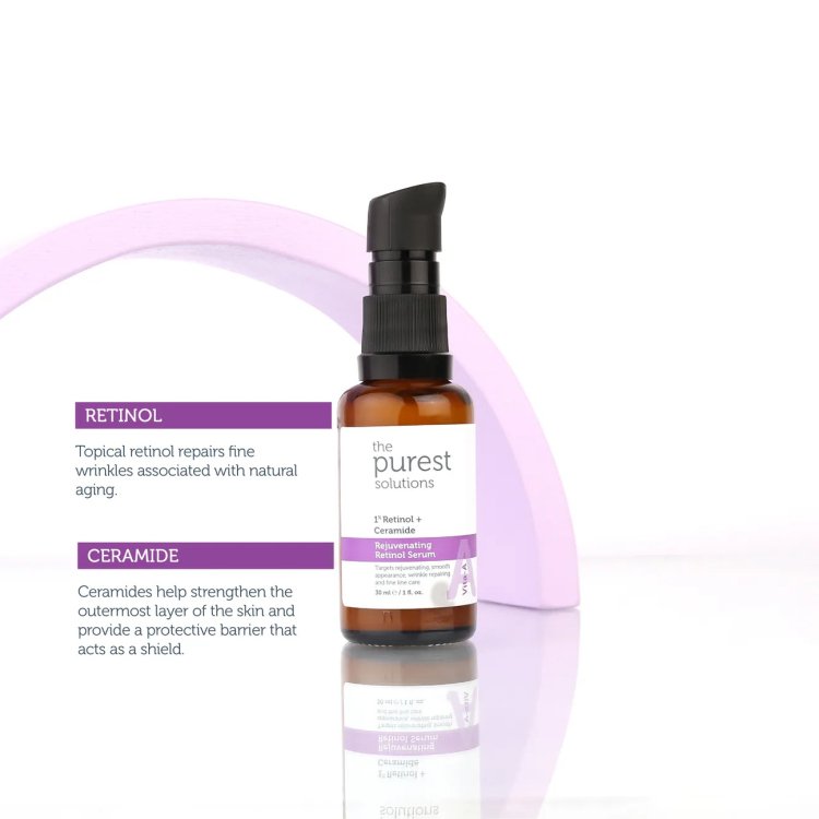 The Purest Solutions Retinol 1% + Ceramide Rejuvenating Serum - 30ml | رتنول سيرم من ذا بيورست سلوشن - الصورة 3