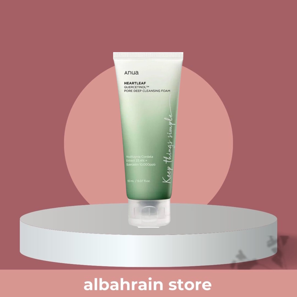 ANUA HEARTLEAF QUERCETINOL PORE DEEP CLEANSING FOAM انوا غسول رغوي كيرسيتينول للتنظيف العميق للمسام