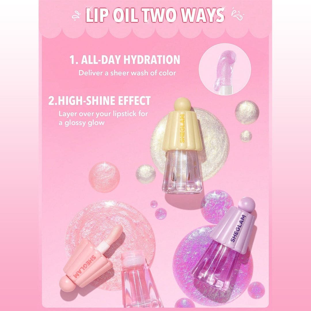 sheglam jelly wow hydrating lip oil | كلوس جيلي واو من شيكلام - الصورة 3