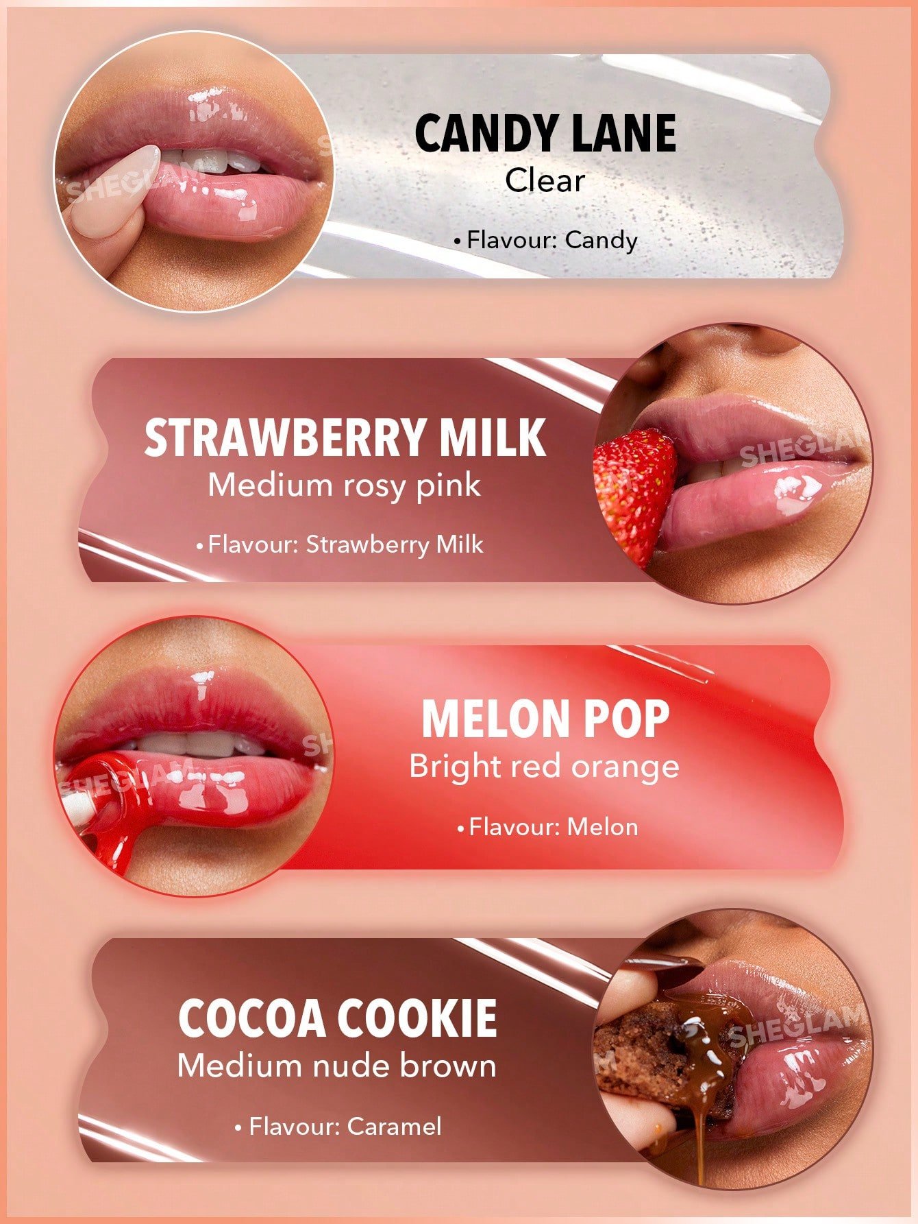 sheglam crystal glaze moisturizing lip care | معااج و كلوس للشفاه مع لون من شيكلام - الصورة 5