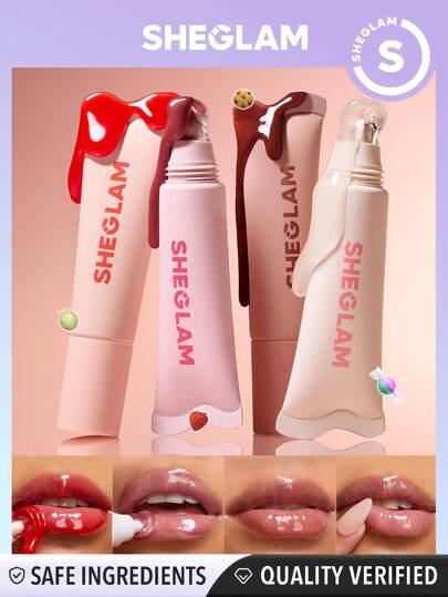 sheglam crystal glaze moisturizing lip care | معااج و كلوس للشفاه مع لون من شيكلام - الصورة 3