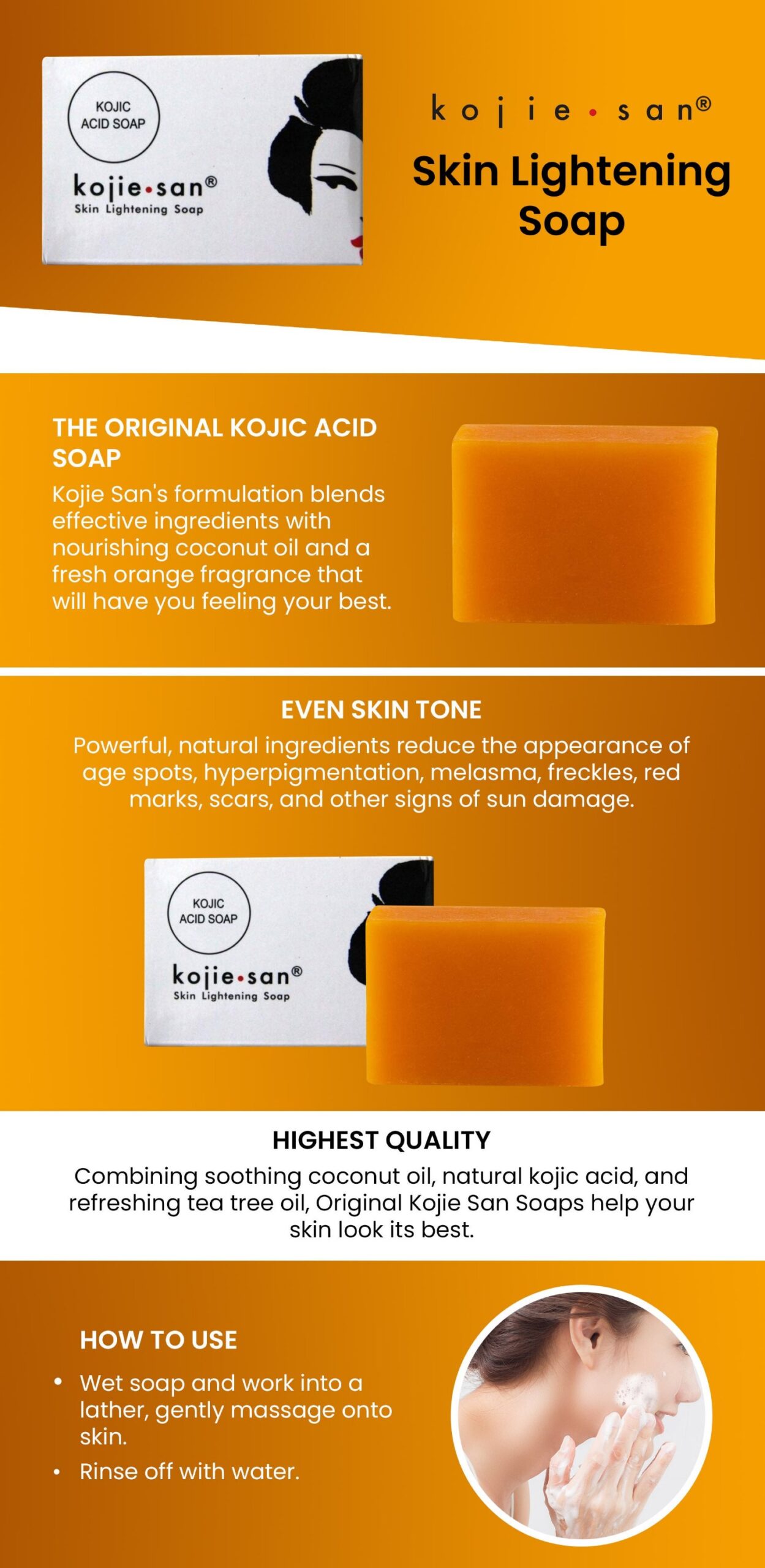 Koji san skin lighting soap |صابون كوجي سان