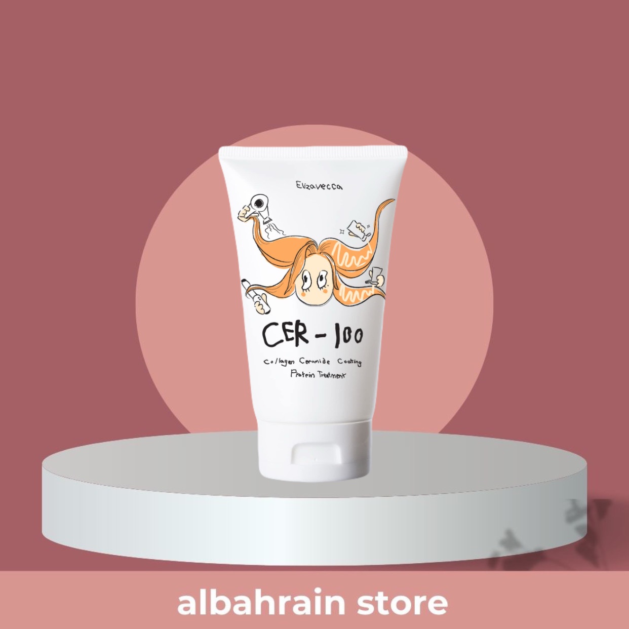Elizavecca CER-100 collagen ceramide coating protein treatment | معالج بروتيني للشعر من اليزافيكا