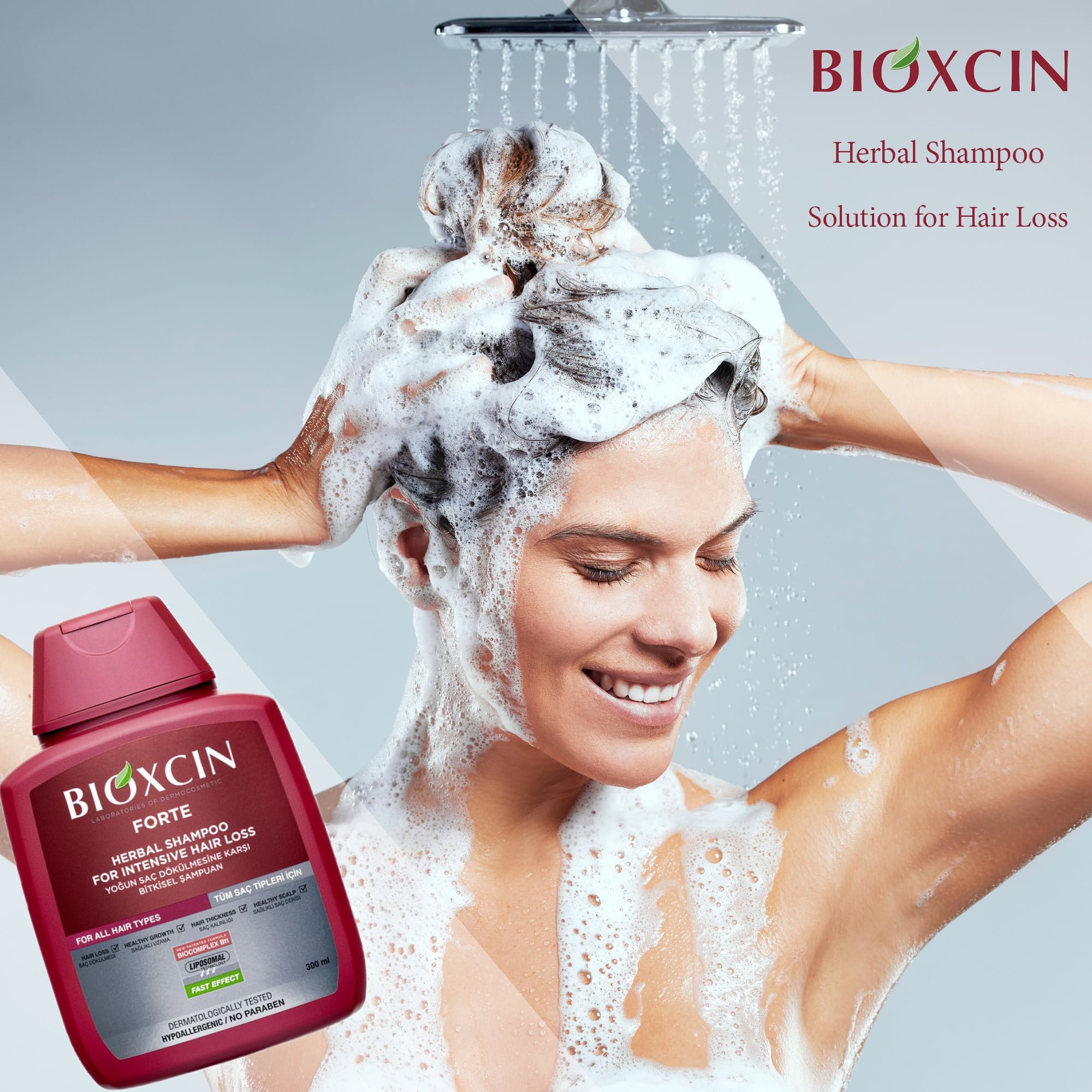 Bioxcin Herbal Shampoo for Intensive Hair Loss | بيوكسين شامبو بالأعشاب لتساقط الشعر الشديد