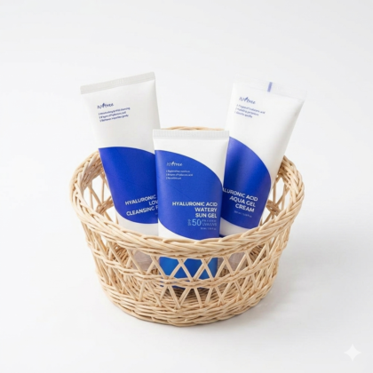 isntree-hyaluronic-acid-trio-set-cleansing-foam-watery-sun-gel-aqua-gel-cream
