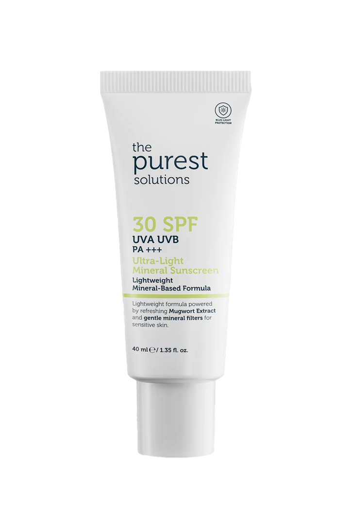 واقي شمس معدني وفيزيائي للبشرة الحساسة  | ذا بيورست سوليوشنز (The Purest Solutions Mineral Sunscreen)