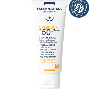ISISPHARMA UVEBLOCK Mineral SPF 50+: حماية فيزيائية فائقة للبشرة الحساسة - 40 مل