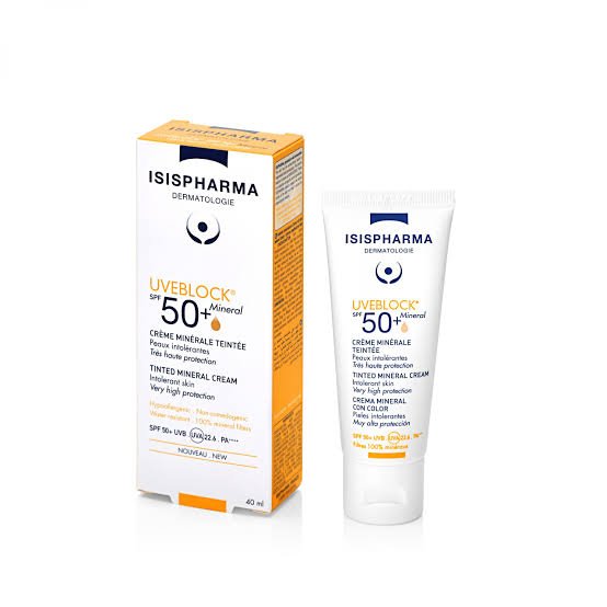 واقي شمس معدني ملون للبشرة الحساسة SPF 50+ من إيزيس فارما يوفبلوك