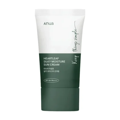 واقي شمس انوا Anua سيلكي مويسشر المرطب SPF50 حجم 50 مل من ANUA أصلي 100% | متوفر لدى صيدلية البحرين في الموصل بالعراق