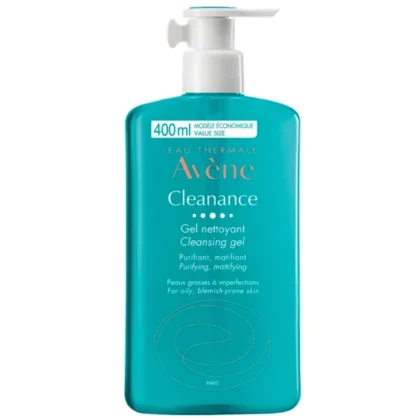 غسول أفين Avene كلينانس جل لتنظيم الدهون وتنظيف البشرة الدهنية 400 مل من أفين - Avene أصلي 100% | متوفر لدى صيدلية البحرين في الموصل بالعراق