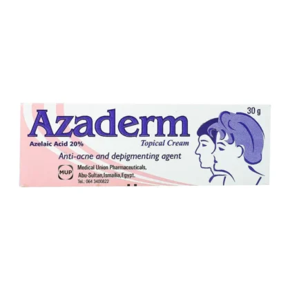 كريم أزاديرم Azaderm أزيليك أسيد 20% لعلاج حب الشباب وتفتيح البقع 30 غرام من Azaderm أصلي 100% | متوفر لدى صيدلية البحرين في الموصل بالعراق