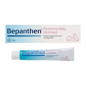 مرهم بيبانثين Bepanthen العناية بالطفل لحماية وترطيب بشرة الأطفال الحساسة 30 غرام من Bepanthen أصلي 100% | متوفر لدى صيدلية البحرين في الموصل بالعراق