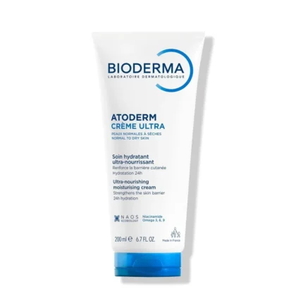 كريم مرطب بيوديرما Bioderma أتوديرم كريم ألترا لترطيب وتغذية البشرة العادية إلى الجافة 200 مل من Bioderma أصلي 100% | متوفر لدى صيدلية البحرين في الموصل بالعراق