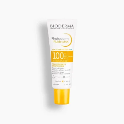 واقي شمس بيوديرما فوتوديرم فلويد ماكس Bioderma Photoderm Max SPF 100 للبشرة الحساسة 40 مل من Bioderma أصلي 100% | متوفر لدى صيدلية البحرين في الموصل بالعراق