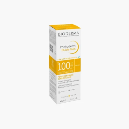 واقي شمس بيوديرما فوتوديرم فلويد ماكس Bioderma Photoderm Max SPF 100 للبشرة الحساسة 40 مل من Bioderma أصلي 100% | متوفر لدى صيدلية البحرين في الموصل بالعراق
