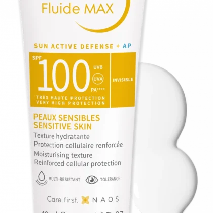 واقي شمس بيوديرما فوتوديرم فلويد ماكس Bioderma Photoderm Max SPF 100 للبشرة الحساسة 40 مل من Bioderma أصلي 100% | متوفر لدى صيدلية البحرين في الموصل بالعراق
