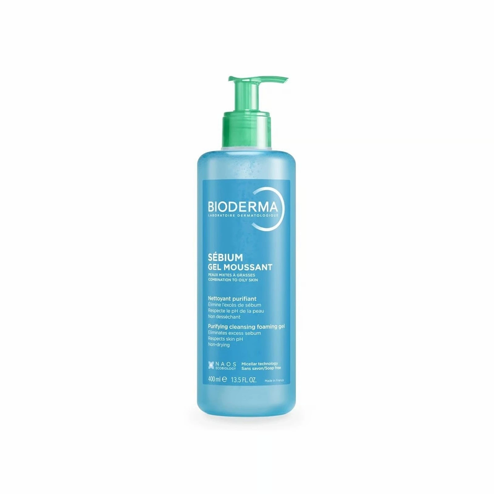 غسول بايوديرما Bioderma سيبيوم للبشرة الدهنية والمختلطة 400 مل