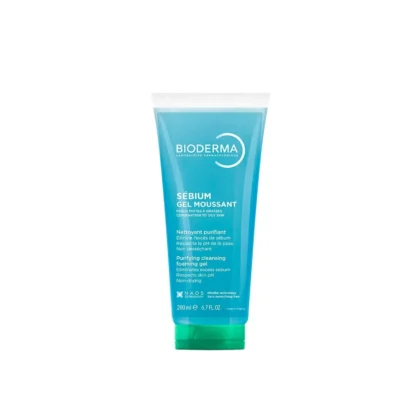 غسول ومنظفات الوجه بيوديرما Bioderma سيبيوم جل موسانت لتنقية البشرة المختلطة والدهنية 200 مل من Bioderma أصلي 100% | متوفر لدى صيدلية البحرين في الموصل بالعراق