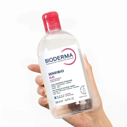 ماء ميسيلار بايوديرما Bioderma سينسيبيو H2O لتنظيف البشرة الحساسة 500 مل من Bioderma أصلي 100% | متوفر لدى صيدلية البحرين في الموصل بالعراق