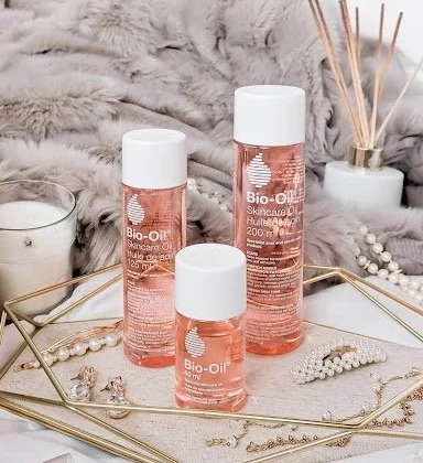 زيت بايو اويل Bio-Oil للندوب وعلامات التمدد وتوحيد لون البشرة 125 مل من Bio-Oil أصلي 100% | متوفر لدى صيدلية البحرين في الموصل بالعراق