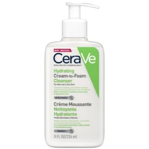 غسول مرطب كريمي إلى رغوي CeraVe سيراميد وحمض الهيالورونيك 236 مل من CeraVe أصلي 100% | متوفر لدى صيدلية البحرين في الموصل بالعراق