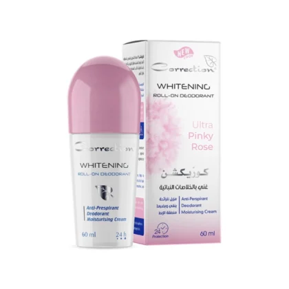 مزيل تعرق ومبيض كوريكش Correction Ultra Pinky Rose لتفتيح البشرة 50 مل من Correction أصلي 100% | متوفر لدى صيدلية البحرين في الموصل بالعراق