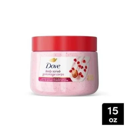 مقشر للجسم دوف Dove برمان وزبدة الشيا لنعومة البشرة 425 غرام من Dove أصلي 100% | متوفر لدى صيدلية البحرين في الموصل بالعراق