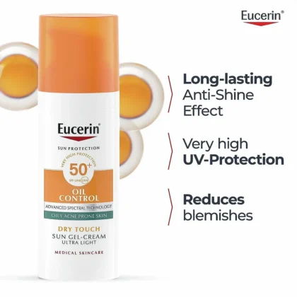 واقي شمس يوسيرين Eucerin للبشرة الدهنية والمعرضة للحبوب 50 مل من Eucerin أصلي 100% | متوفر لدى صيدلية البحرين في الموصل بالعراق