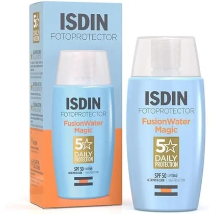 واقي شمس إيزندين ISDIN فิวشن ووتر ماجيك SPF50 للبشرة 50 مل من ISDIN أصلي 100% | متوفر لدى صيدلية البحرين في الموصل بالعراق