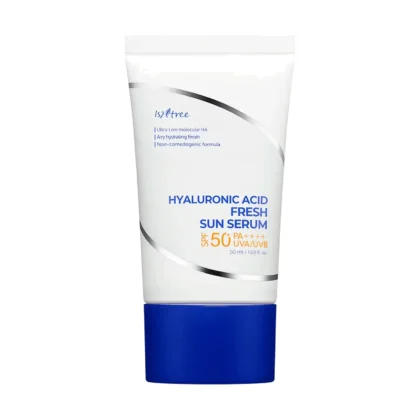 واقي شمس إيزنتري Isntree مائي مرطب بحمض الهيالورونيك SPF50+ حجم 50 مل من Isntree أصلي 100% | متوفر لدى صيدلية البحرين في الموصل بالعراق