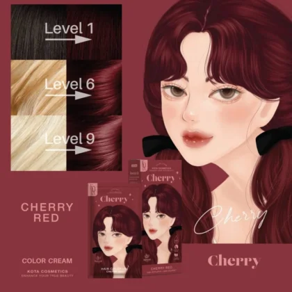 صبغة شعر كوتة كوزمتكس Kota Cosmetics لون أحمر كرزي تشيري ريد 100 مل من Kota Cosmetics أصلي 100% | متوفر لدى صيدلية البحرين في الموصل بالعراق