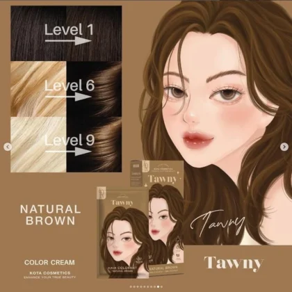 صبغة شعر كريمية كوتة Kota Cosmetics لون بني طبيعي توني 100 مل من Kota Cosmetics أصلي 100% | متوفر لدى صيدلية البحرين في الموصل بالعراق