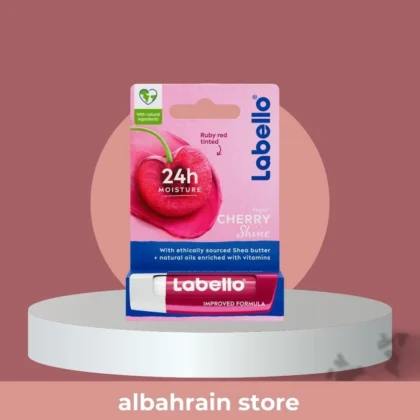 مرطب شفاه لابيلو Labello Cherry Shine المغذي بالكرز لترطيب ولمعان الشفاه 4.8 غم من Labello أصلي 100% | متوفر لدى صيدلية البحرين في الموصل بالعراق