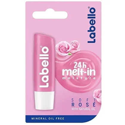 مرطب شفاه لابيلو سوفت روز Labello Soft Rose للعناية والترطيب الوردي 4.8 غرام من Labello أصلي 100% | متوفر لدى صيدلية البحرين في الموصل بالعراق
