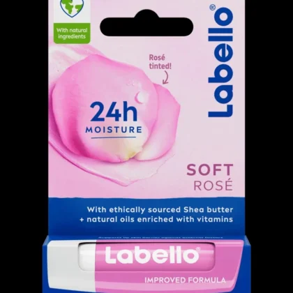 مرطب شفاه لابيلو Labello سوفت روز بالورد لترطيب وتوريد الشفاه 4.8 غرام من Labello أصلي 100% | متوفر لدى صيدلية البحرين في الموصل بالعراق