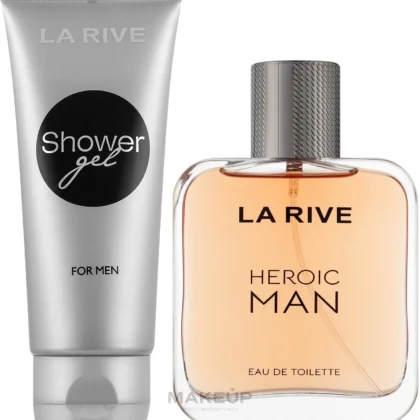 طقم عطر رجالي لاريف La Rive هيرويك مان مع جل استحمام 100 مل من La Rive أصلي 100% | متوفر لدى صيدلية البحرين في الموصل بالعراق