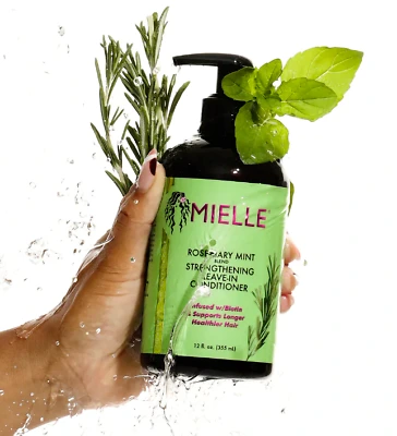ليف ان ميلي MIELLE بلسم الروزماري والنعناع لتغذية وتقوية الشعر 355 مل من MIELLE أصلي 100% | متوفر لدى صيدلية البحرين في الموصل بالعراق