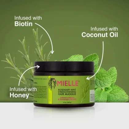 ماسك الشعر بالروزماري والنعناع ميلي Mielle لتقوية وتحفيز النمو 355 مل من Mielle Organics أصلي 100% | متوفر لدى صيدلية البحرين في الموصل بالعراق