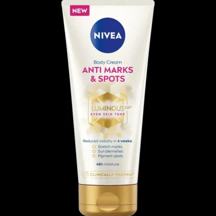 كريم نيفيا NIVEA مركب Luminous630 لتوحيد لون الجسم ومكافحة البقع 200 مل من NIVEA أصلي 100% | متوفر لدى صيدلية البحرين في الموصل بالعراق
