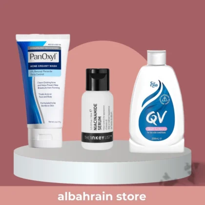 بكج علاج حب الشباب بانوكسيل PanOxyl وتذا إنكي ليست QV لعلاج الحبوب والتحكم بالدهون