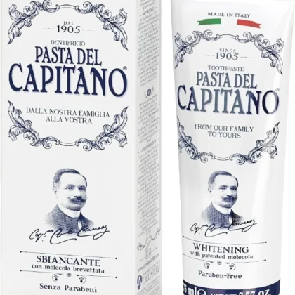 معجون أسنان باستا ديل كابيتانو Pasta Del Capitano لتبييض الأسنان 75 مل من باستا ديل كابيتانو Pasta Del Capitano أصلي 100% | متوفر لدى صيدلية البحرين في الموصل بالعراق