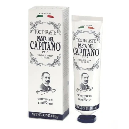 معجون أسنان باستا ديل كابيتانو Pasta Del Capitano لتبييض الأسنان 75 مل من باستا ديل كابيتانو Pasta Del Capitano أصلي 100% | متوفر لدى صيدلية البحرين في الموصل بالعراق