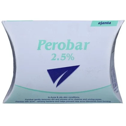 صابون بيروبار Perobar بتركيز 2.5% لعلاج حب الشباب وتنقية البشرة 75 غم من Perobar أصلي 100% | متوفر لدى صيدلية البحرين في الموصل بالعراق