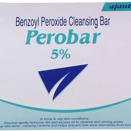 صابون بيروبار Perobar بنزويل بيروكسايد 5% لعلاج حب الشباب والبثور 75 غرام من Perobar أصلي 100% | متوفر لدى صيدلية البحرين في الموصل بالعراق