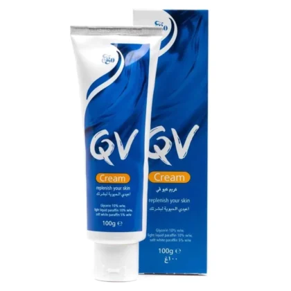 كريم كيوفي QV المرطب والمغذي للبشرة الجافة والحساسة 100 غم من QV أصلي 100% | متوفر لدى صيدلية البحرين في الموصل بالعراق