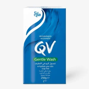 غسول كيوفي QV لتنظيف البشرة الحساسة والجافة 250 غرام من QV أصلي 100% | متوفر لدى صيدلية البحرين في الموصل بالعراق