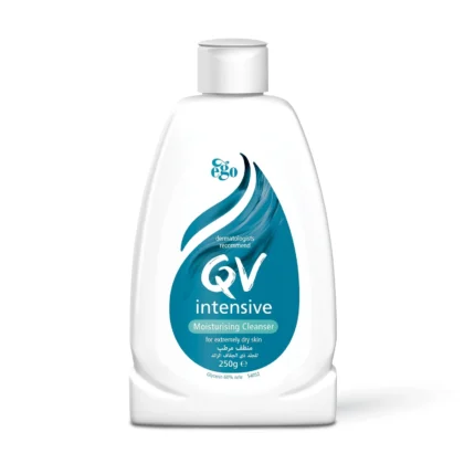 غسول كيوفي QV مرطب للبشرة الجافة والحساسة لتنظيف وحماية حاجز الجلد 250 مل من QV أصلي 100% | متوفر لدى صيدلية البحرين في الموصل بالعراق