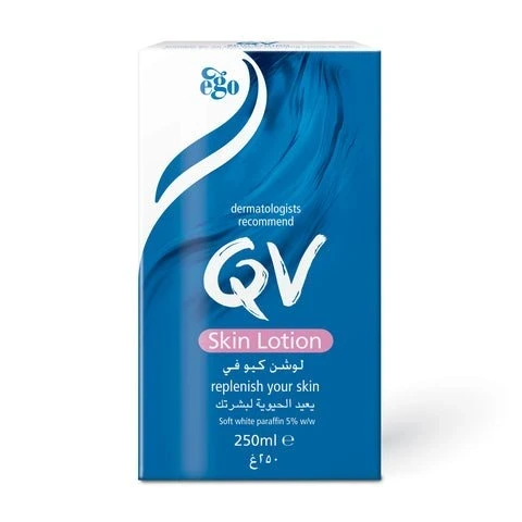 لوشن مرطب كيوفي QV ترطيب يومي للبشرة الجافة والحساسة 250 مل